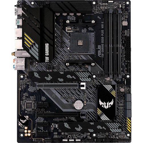 Материнская плата ASUS TUF GAMING B550-PLUS WIFI II sAM4 B550 4xDDR4 M.2 HDMI DP Wi-Fi BT ATX
