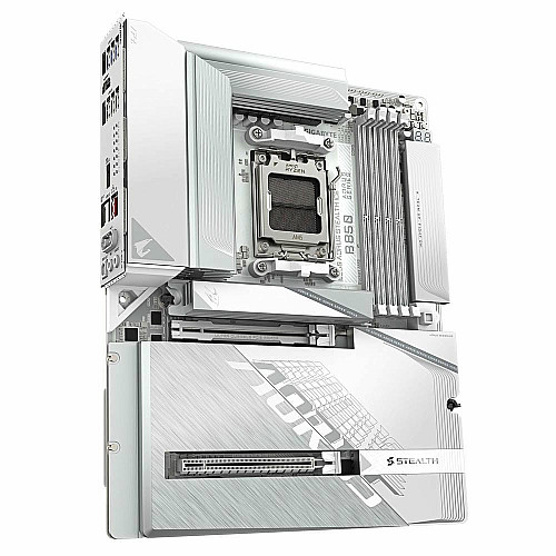 Материнская плата GIGABYTE B850 A STEALTH ICE sAM5 B850 4xDDR5 M.2 HDMI ATX белый