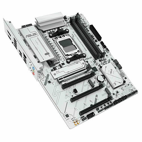 Материнская плата ASUS B850 MAX GAMING WIFI W sAM5 B850 4xDDR5 M.2 HDMI DP Wi-Fi BT ATX белый