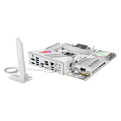 Материнская плата ASUS ROG STRIX B850-G GAMING WIFI sAM5 B850 4xDDR5 M.2 HDMI DP WiFi BT mATX белый