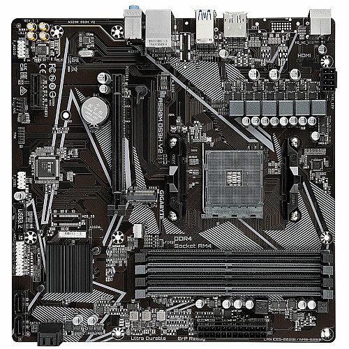 Материнская плата GIGABYTE A520M DS3H V2 sAM4 A520 4xDDR4 M.2 HDMI DP mATX