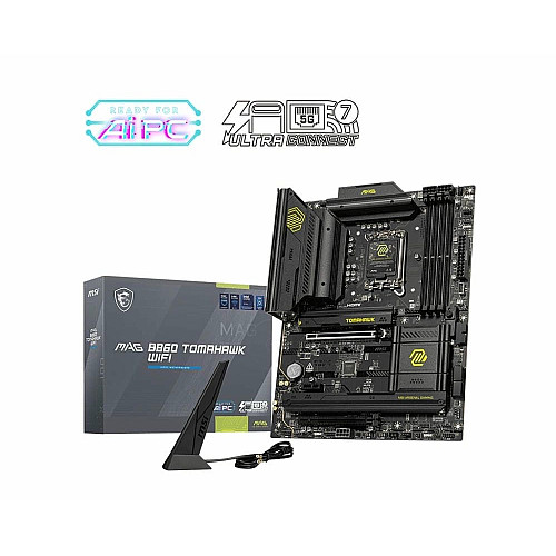 Материнская плата MSI MAG B860 TOMAHAWK WIFI s1851 B860 4xDDR5 M.2 HDMI DP Wi-Fi BT ATX