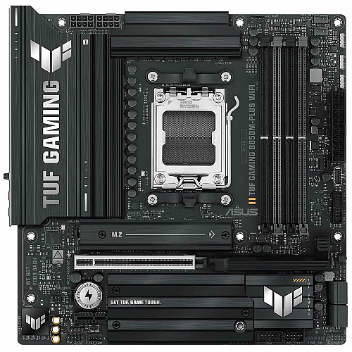 Материнская плата ASUS TUF GAMING B850M-PLUS WIFI sAM5 B850 4xDDR5 M.2 HDMI DP Wi-Fi BT mATX