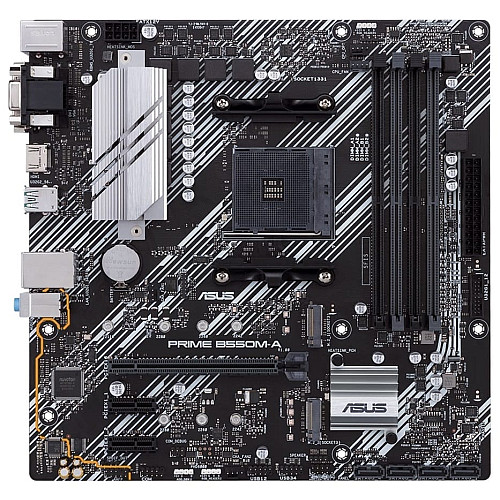 Материнcька плата ASUS PRIME B550M-A sAM4 B550 4xDDR4 M.2 HDMI DVI D-Sub mATX