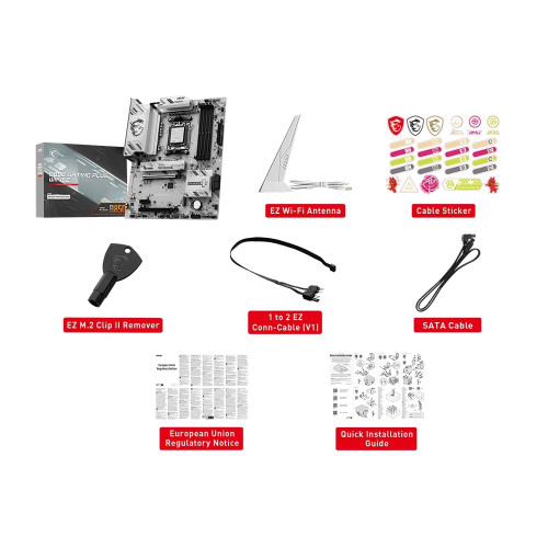 Материнcька плата MSI B850 GAMING PLUS WIFI6E sAM5 B850 4xDDR5 M.2 HDMI DP WiFi BT ATX