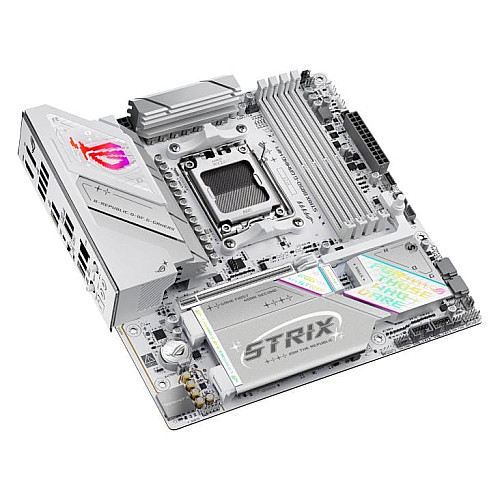 Материнская плата ASUS ROG STRIX B850-G GAMING WIFI sAM5 B850 4xDDR5 M.2 HDMI DP WiFi BT mATX белый