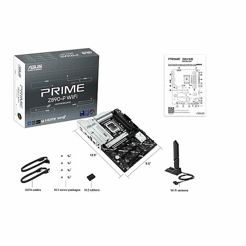 Материнская плата ASUS PRIME Z890-P WIFI s1851 Z890 4xDDR5 M.2 HDMI DP Wi-Fi BT ATX