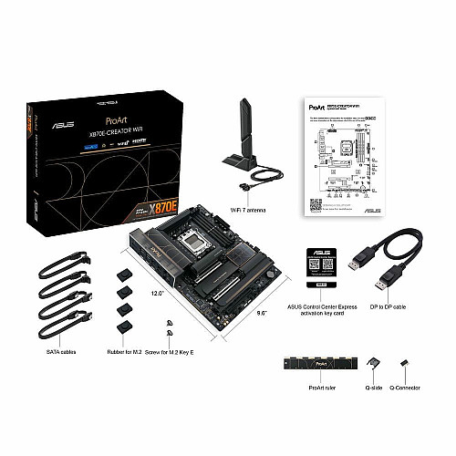 Материнская плата ASUS PROART X870E-CREATOR WIFI sAM5 X870E 4xDDR5 M.2 HDMI Wi-Fi BT ATX