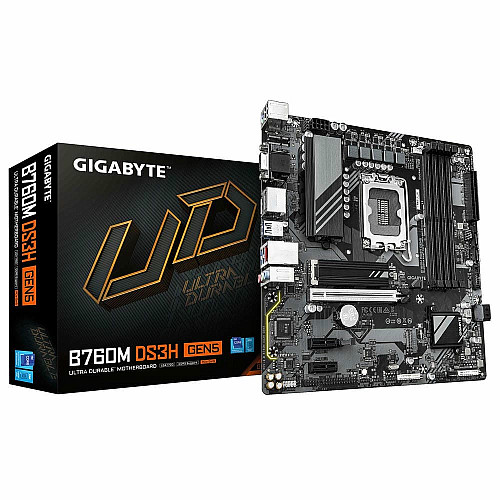 Материнская плата GIGABYTE B760M DS3H GEN5 B760 s1700 4xDDR5 M.2 HDMI ATX