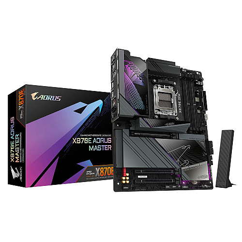 Материнська плата GIGABYTE X870E AORUS MASTER sAM5 X870 4xDDR5 M.2 HDMI Typc-C ATX