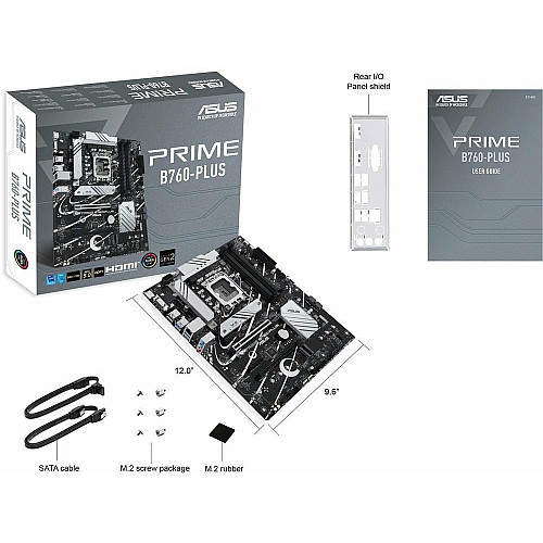 Материнcька плата ASUS PRIME B760-PLUS s1700 B760 4xDDR5 M.2 HDMI D-Sub DP ATX