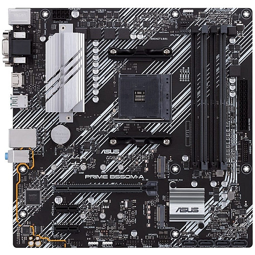 Материнская плата ASUS PRIME B550M-A/CSM sAM4 B550 4xDDR4 M.2 HDMI DVI D-Sub CSM mATX