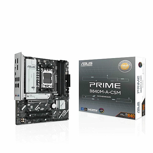 Материнcька плата ASUS PRIME B840M-A-CSM sAM5 B840 4xDDR5 M.2 HDMI DP mATX CSM