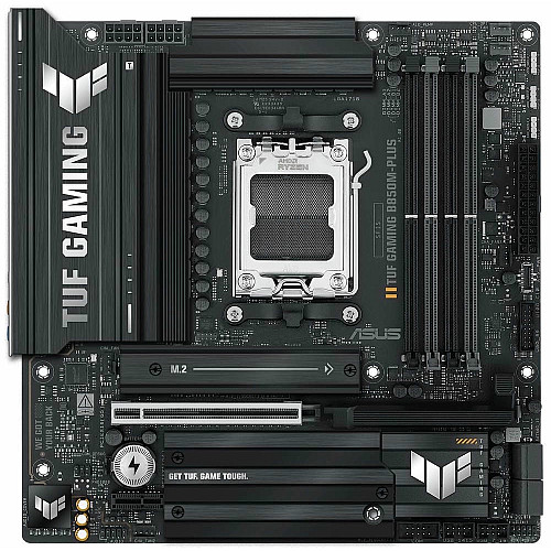 Материнская плата ASUS TUF GAMING B850M-PLUS sAM5 B850 4xDDR5 M.2 HDMI DP mATX