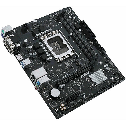 Материнская плата ASUS PRIME H610M-R D4-SI s1700 H610 2xDDR4 M.2 HDMI D-Sub DVI mATX White BOX WITH ACCESSORY