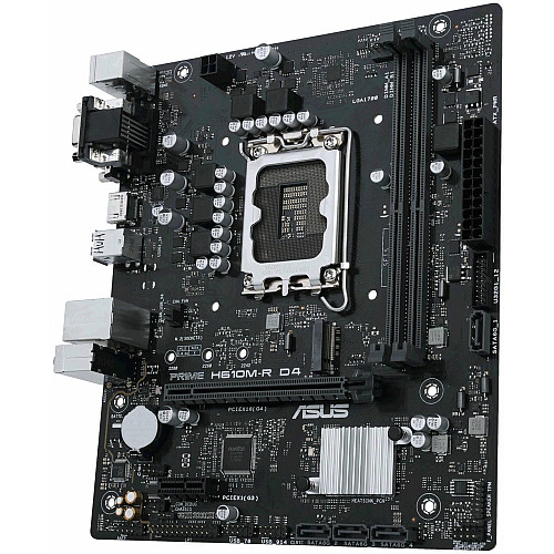 Материнская плата ASUS PRIME H610M-R D4-SI s1700 H610 2xDDR4 M.2 HDMI D-Sub DVI mATX White BOX WITH ACCESSORY