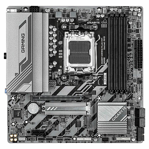 Материнская плата GIGABYTE B650M GAMING PLUS WF sAM5 B650 4xDDR5 M.2 HDMI DP Wi-Fi BT mATX