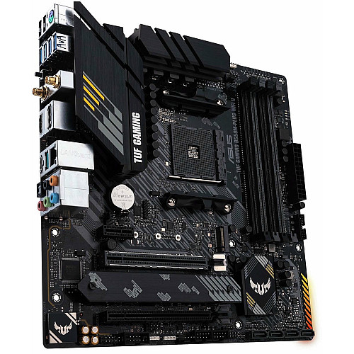 Материнская плата ASUS TUF GAMING B550M-PLUS WIFI II sAM4 B550 4xDDR4 M.2 HDMI DP Wi-Fi BT mATX