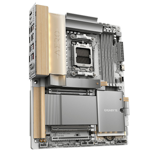 Материнська плата GIGABYTE X870E AERO X WOOD sAM5 X870 M.2 4xDDR5 Wi-Fi BT HDMI ATX