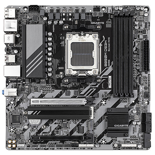 Материнська плата GIGABYTE B850M DS3H sAM5 B850 4xDDR5 M.2 HDMI DP mATX
