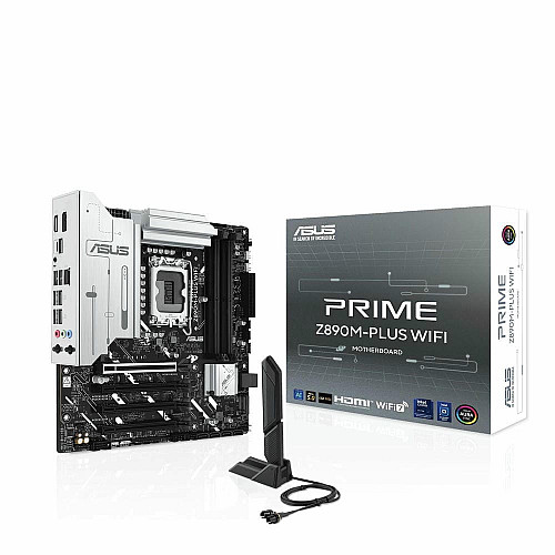 Материнская плата ASUS PRIME Z890M-PLUS WIFI s1851 Z890 4xDDR5 M.2 HDMI DP Wi-Fi BT mATX