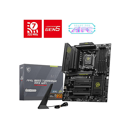 Материнcька плата MSI MAG B850 TOMAHAWK MAX WIFI sAM5 B850 4xDDR5 M.2 HDMI Wi-Fi BT ATX