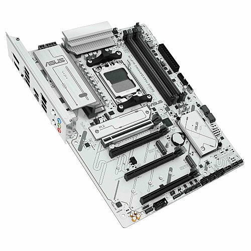 Материнcька плата ASUS B650E MAX GAMING WIFI W sAM5 B650 4xDDR5 M.2 HDMI DP Wi-Fi BT ATX білий