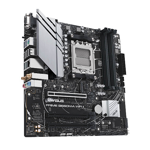 Материнcька плата ASUS PRIME B650M-A WIFI II sAM5 B650 4xDDR5 M.2 D-Sub HDMI DP Wi-Fi BT mATX