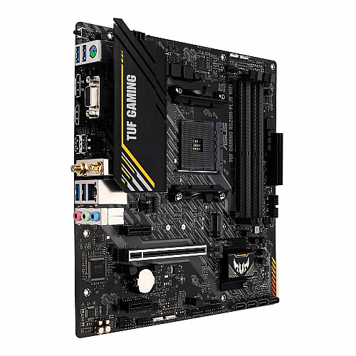 Материнская плата ASUS TUF GAMING A520M-PLUS WIFI sAM4 A520 4xDDR4 HDMI DVI D-Sub Wi-Fi BT mATX
