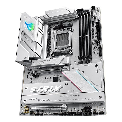 Материнская плата ASUS ROG STRIX B850-A GAMING WIFI sAM5 B850 4xDDR5 M.2 HDMI DP Wi-Fi BT ATX белый