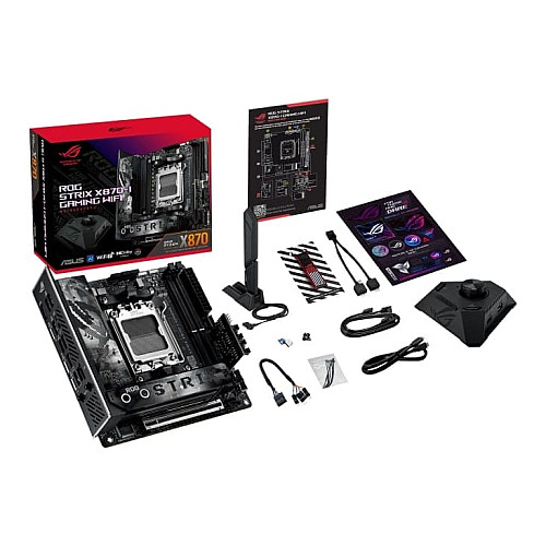 Материнская плата ASUS ROG STRIX X870-I GAMING WIFI sAM5 X870 2xDDR5 M.2 HDMI Wi-Fi BT mITX