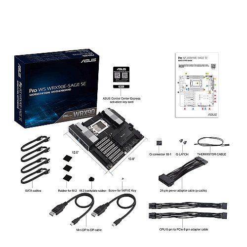 Материнcька плата ASUS PRO WS WRX90E-SAGE SE sTR5 WRX90 8xDDR5 M.2 EEB