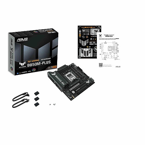Материнская плата ASUS TUF GAMING B850M-PLUS sAM5 B850 4xDDR5 M.2 HDMI DP mATX