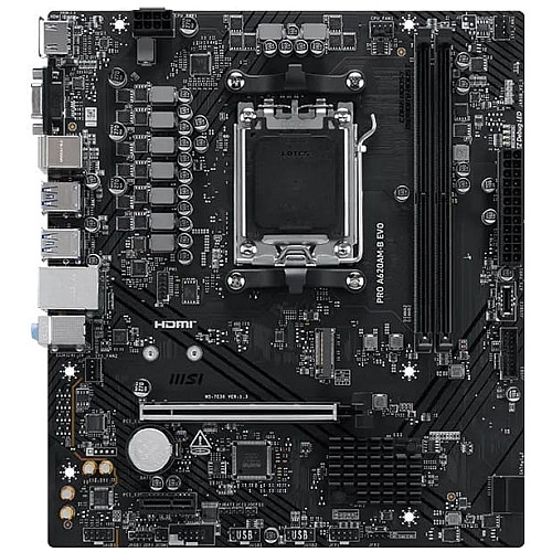 Материнcька плата MSI PRO A620AM-B EVO sAM5 A620 2xDDR5 M.2 HDMI D-Sub mATX