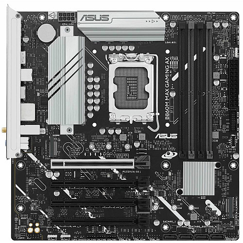 Материнская плата ASUS B860M MAX GAMING AX s1851 B860 4xDDR5 M.2 DP USB Type-C Wi-Fi BT mATX
