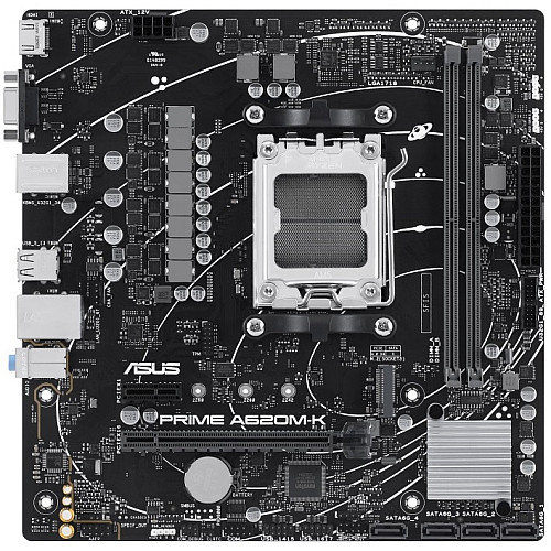 Материнcька плата ASUS PRIME A620M-K sAM5 A620 2xDDR5 HDMI D-Sub mATX