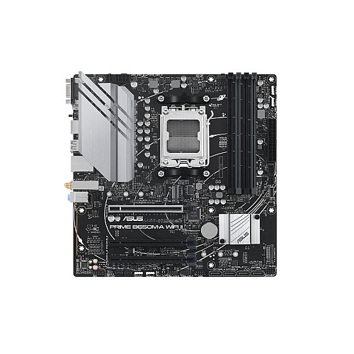 Материнcька плата ASUS PRIME B650M-A WIFI II sAM5 B650 4xDDR5 M.2 D-Sub HDMI DP Wi-Fi BT mATX