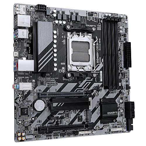 Материнська плата GIGABYTE B840M DS3H sAM5 B840 4xDDR5 M.2 HDMI DP mATX