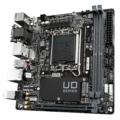 Материнская плата GIGABYTE H610I s1700 H610 2xDDR5 M.2 HDMI D-Sub ATX