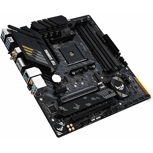 Материнская плата ASUS TUF GAMING B550M-PLUS WIFI II sAM4 B550 4xDDR4 M.2 HDMI DP Wi-Fi BT mATX