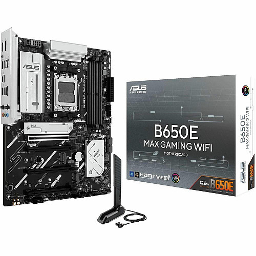 Материнcька плата ASUS B650E MAX GAMING WIFI sAM5 B650 4xDDR5 M.2 HDMI DP Wi-Fi BT ATX