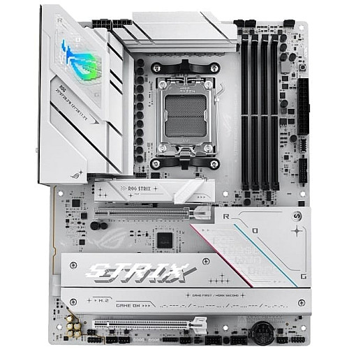 Материнская плата ASUS ROG STRIX B850-A GAMING WIFI sAM5 B850 4xDDR5 M.2 HDMI DP Wi-Fi BT ATX белый