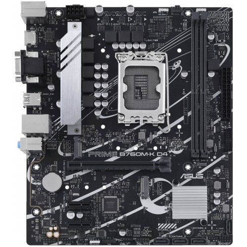 Материнcька плата ASUS PRIME B760M-K D4 s1700 B760 2xDDR4 M.2 HDMI D-Sub mATX