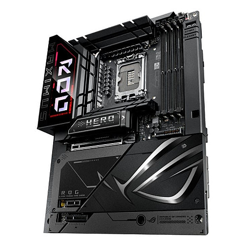 Материнская плата ASUS ROG MAXIMUS Z890 HERO BTF s1851 Z890 4xDDR5 M.2 Thunderbolt HDMI Wi-Fi BT ATX BTF скрытое подключение разъемов