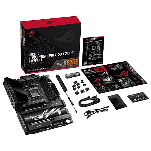 Материнская плата ASUS ROG CROSSHAIR X870E HERO sAM5 X870E 4xDDR5 M.2 HDMI Wi-Fi BT ATX