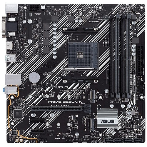 Материнcька плата ASUS PRIME B550M-K sAM4 B550 4xDDR4 M.2 HDMI DVI D-Sub mATX