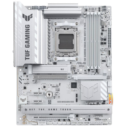 Материнcька плата ASUS TUF GAMING B850-PRO WIFI7 W NEO sAM5 B850 2xDDR5 M.2 HDMI DP Wi-Fi BT ATX білий