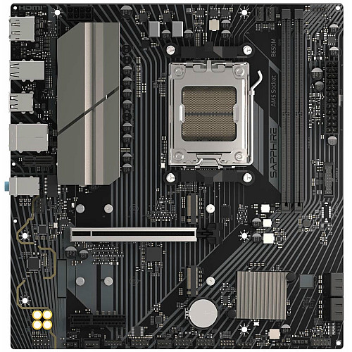 Материнcька плата SAPPHIRE B650M-E sAM5 B650 2xDDR5 M.2 HDMI DP mATX