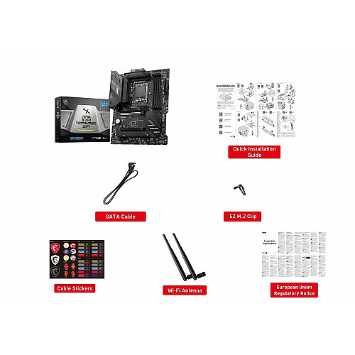 Материнская плата MSI MAG B760 TOMAHAWK WIFI s1700 B760 4xDDR5 M.2 HDMI DP Wi-Fi BT ATX