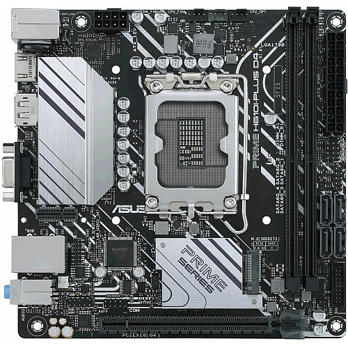 Материнcька плата ASUS PRIME H610I-PLUS D4-CSM s1700 H610 2xDDR4 M.2 HDMI D-Sub DP mITX